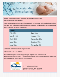 Understanding Breastfeeding Flyer 2026