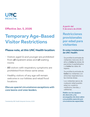 UNCH Visitor Restrictions01 05 26 8 5x11 En Sp 002